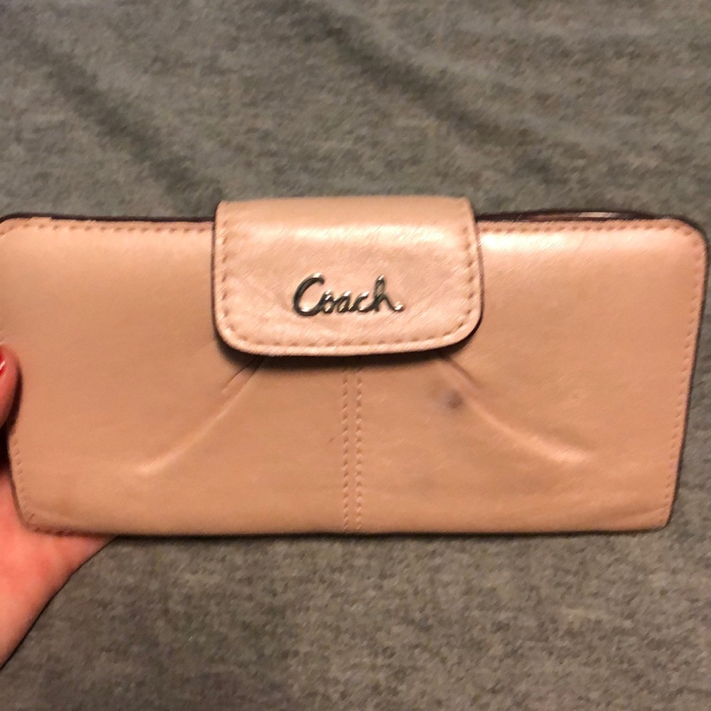 Pink coach wallet